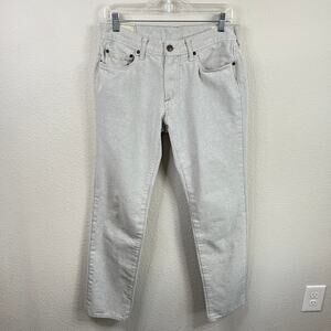 Abercrombie & Fitch Skinny Jeans Cone Denim Men's 31x32 Sandstone White Gray